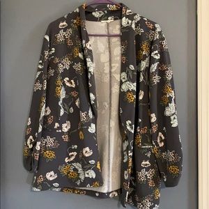 Maurices floral open blazer